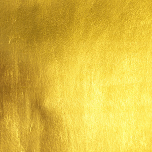 Shiny yellow leaf gold foil