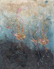 Holsberry_Sea-Floor-Awakening_2023_14x11in_CyanotypeEncausticonPaperonPanel_Small