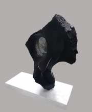 Betty Paiz, COSMO, serpentine sculpture, 67 x37 x 22 cm. 2018