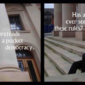 Everyman Film Stills (Frozen Warnings) No. 6&7 Diptych