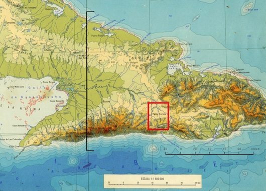 5 Topographic map of the southeastern Cuba copy