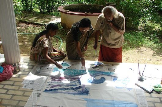 Beauty-of-Water-Triprayar-Collaborative-Painting-Family