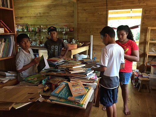 2012-2014 -Children organizing books